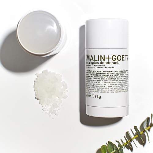 Malin + Goetz Deodorant - Men & Women's Stick Deodorant, Scented Deodorant for All Skin Types, Natural Fragrance & Color, Aluminum Free Natural Deodorant