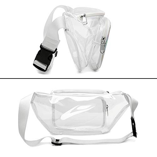 clear white fanny pack