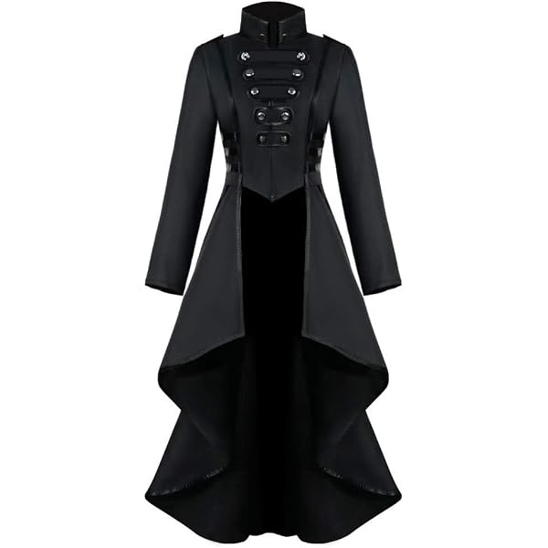 Chaqueta Steampunk Gótica Para Mujer – Abrigo Victoriano Vintage Con Cuello De Solapa Para Halloween, Cosplay Y Carnaval