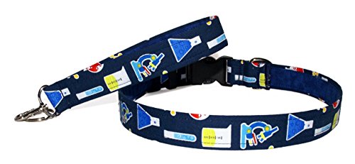 6" Science Keychain - Microscopes & Test Tubes - Key Fob - Chemistry Geek Nerd Gift - Purse or Wallet Strap