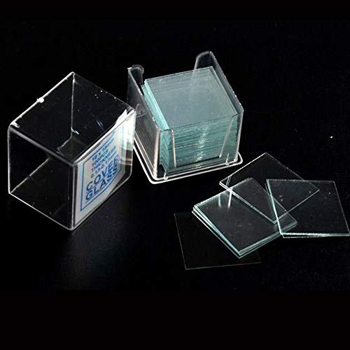 Twdrer 100PCS Clear Transparent Blank Microscope Slides and 100PCS Square Coverslips Cover Glass (22mm x 22mm) - Thumbnail 3