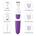 Bikini Trimmer 2 in 1 Women Shaver Waterproof Electric Shavers for Women Cordless Lady Shaver Razor with Shaving and Bikini Head Wet/Dry Perfect for Body, Bikini Line
