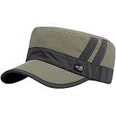 FASHIXD Mesh Military Hat for Men Summer Army Cap Quick Qry Short Bill Hat Cadet Caps