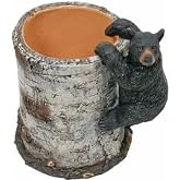 UGKIamous Black Bear Cub Climbing a Birch Pen Pencil Holder Cup-Cute Makeup Brush Holder,Cup Storage,Office Desktop Desk Table Stationery Organizer