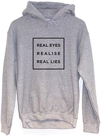 Chilledworld - Real Eyes Realise | Hoodie Funny Tumblr Clothing Music Gift Quote