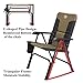 Timber Ridge Camping Folding Chair High Back Portable with Carry Bag Easy Set up Padded for Outdoor,Lawn, Garden, Lightweight Aluminum Frame, Support 300lbs