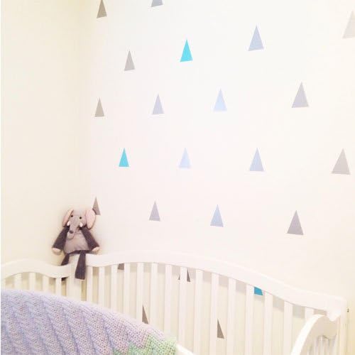 Triangle Vinyl Wall Decal Stickers (Gray)