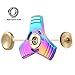 Solomo Fidget Spinner, Toy for Relieving ADHD, Anxiety, Boredom EDC Tri-Spinner Fidget Smooth Surface Metal Pure Steel with Bearing Ultra Durable for Children Adults (Multicolor)