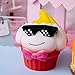 SYYISA Jumbo Squishies Slow Rising [4-Pack]: Sunglasses Pineapple, Tongue Cake, Sad Cake, and Sunglasses Boy Kawaii Soft Funny Squishy Toys - Squishys are Great Sensory Toys for Kids! Comes in Mix