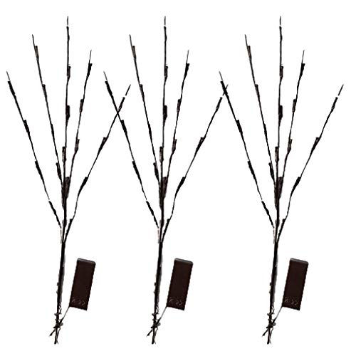 Haluoo Festival Lights, Blossom Twig Branch Light 20 Warm White LEDs Tree Branch Led Lights Battery Powered Decorative Light for Home Wedding Birthday Holidays Party Christmas Decoration (Purple)