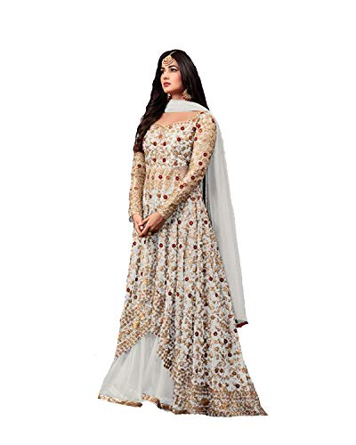 ZiyaIndian/Pakistani Ethnic wear Net Lahenga Type Salwar Kameez Maisha