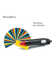 Calor Shrink Set, pistola de calor + 328pcs Tubo, termorretráctil Wire Wrap Tubo.