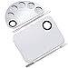 2 Pack Professional Makeup Palette, 2 Types Pro Lady Stainless Steel Cosmetic Artist Spatula with Spatula Tool for Mixing Foundation by ACKLLR, Silver