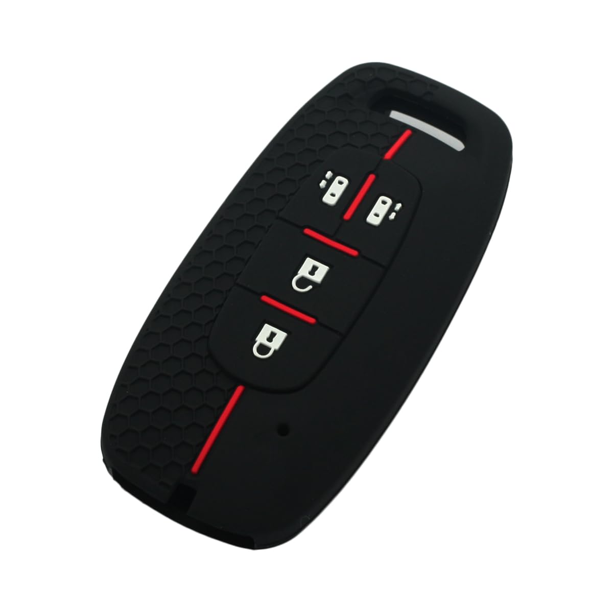 BROVACS Silicone Cover Protector Case Holder Skin Jacket Compatible with NISSAN 4 Button Smart Remote Key Fob CV9510 Black