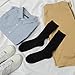 Sock Amazing Bamboo Rayon Socks Black Crew Socks Men Women 8 Pack Dress Sock