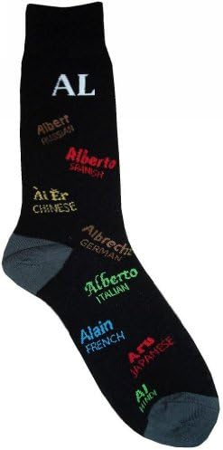 AL Name Socks(How to say AL in 8 different languages) Unique Fashion