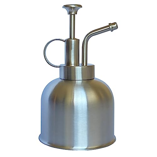 Lianshi Plant Mister Spray Bottle Stainless Steel Plant Sprayer, Small Watering can Plant Spray Bottle Modern Gardening Tools for Indoor Potted Plants Watering and Spraying