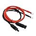 Super Cloud 10AWG(6mm²) 1 Pair Black + Red Solar Panel Extension Cable Wire MC4 Connector with 5/16 Tin Plated Terminals,MC4 Solar Adaptor Cable (3 FT)