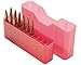 MTM 20 Round Slip-Top Magnum Rifle Ammo Box 300 Rem. ULTRA Mag. 300 Weatherby Mag., Clear Red