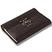 Ancicraft Refillable Leather Journal with Flower Vase Lock 6 Ring Binder A6 Lined Craft Paper 3.75 X 6.75 Inches (Dark Brown & Lined Craft Paper)