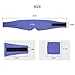 Handmade Cotton Sleep Mask - Nose Wing Design Sleeping Eye Mask Comfortable and Adjustable Blinder Blindfold Airplane with Travel Pouch - Night Companion Eyeshade for Men Women Kid (Blue)
