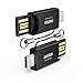 USB Type C Card Reader, CHOETECH - 2 Pack Micro SD Card Reader (USB Type-A & Type-C/OTG Connectors), USB C Card Reader for Galaxy Note 8/S8/S8 Plus, 2017/2016 MacBook Pro, Google Pixel/ XL, PC