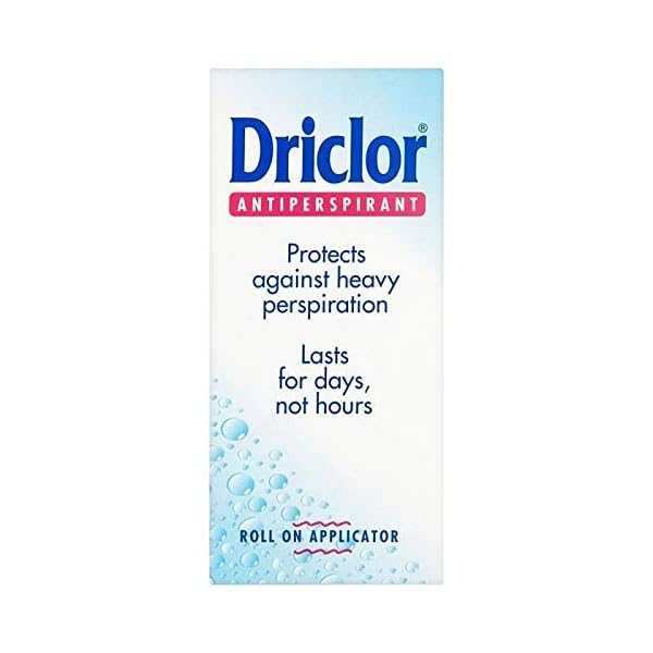 Driclor Antiperspirant Roll On Applicator, Protects Against Heavy Perspiration, 20 ml