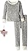 Burt's Bees Baby Infant Baby Boys Organic 2-Piece Pajama Set with Ornament,Heather Grey Twinkle Bee,12 Months
