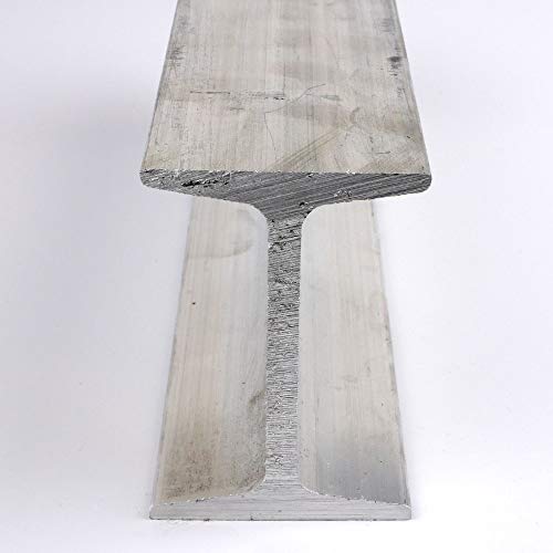 6061 Aluminum IBeam, Unpolished (Mill) Finish, Extruded Temper, ASTM