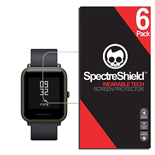 (6-pack) spectre shield for xiaomi huami amazfit bip screen prote…