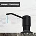 Soap Dispenser for Kitchen Sink (Black Matte), Built in Soap Dispenser, Stainless Steel Pump Replacement