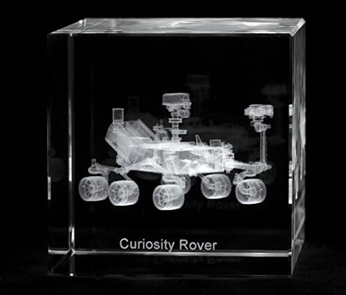 NASA Mars Curiosity Rover 2012 Mars Science Laboratory Expedition Replica Spacecraft Glass Art Series