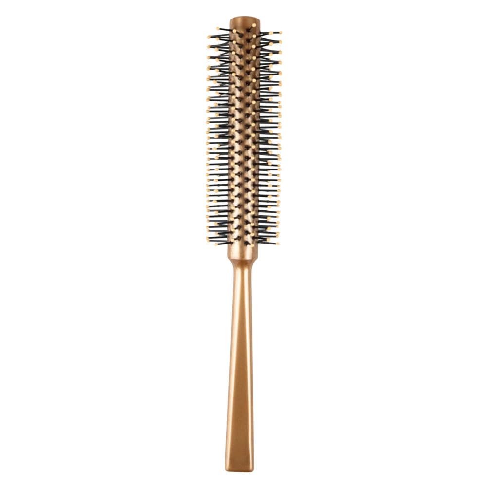 BELLIFFY Hair Roller Brush Cylindrical Round Hair Comb with Nylon Teeth for Blow Drying and Styling Travel Compact Lightweight Brush for Women