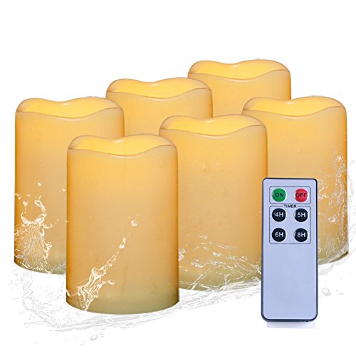 Buy Amagic 5" x 3" Outdoor Waterproof Flameless Candles Set of 6