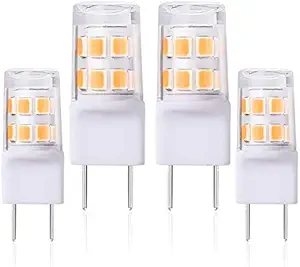 T4 JCD Bi-Pin G8 Light Daylight White AP4380308 WB08x10057 WB08X10050 WB36X10213 WB25X10019 AC110-130V Xenon Replacement JCD Type Equivalent 20W Halogen Bulb LED Light Bulb 4 Pack