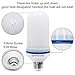CPPSLEE Upgraded LED Flame Light Bulbs, 4 Modes Flickering Light Bulbs, E26 Base Fire Flame Bulb for Halloween Decorations Outdoor, Christmas Lights Patio Indoor Home Decor (Blue, 2 Pack)