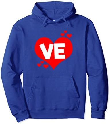Unisex Love Matching Couples Hoodie Valentine's Day Gift Large Royal Blue