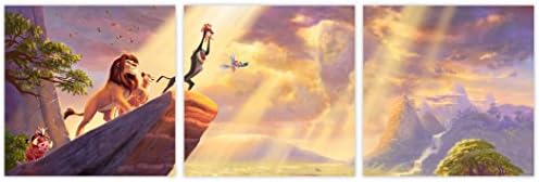 Disney Multi Panel Home Decor Wall Art 27x8 (Hang ready) Decorations - Glossy HD finish (The Lion King)
