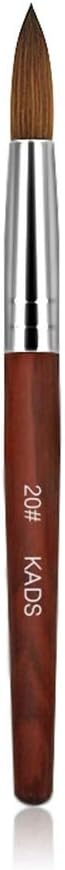 KADS Kolinsky Sable Acrylic Nail Art Brush Red Wood Pen Nail Brush for Nail Art Manicure Tool -12,14,16# (20#)