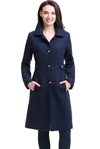 BGSD Women's 'Heather' Missy & Plus Size Wool Blend Walking Coat