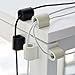 UT Wire UTW-9D12-WH Small D-Wings Cord Clip Organizer, White