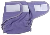 Loveybums Wool Jersey Diaper Cover With Aplix (Velcro)- Iris - medium (9-22 lbs.)