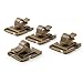 OneTigris Tactical Military Hydration Tube Clips Water Tube Clip Pack of 4 (Tan)