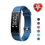LETSCOM Fitness Tracker with Heart Rate Monitor Watch, Activity Tracker with Step Counter, Pedometer, Calorie Counter Watch for Android and iOS Smart Phone