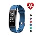 LETSCOM Fitness Tracker with Heart Rate Monitor Watch, Activity Tracker with Step Counter, Pedometer, Calorie Counter Watch for Android and iOS Smart Phone