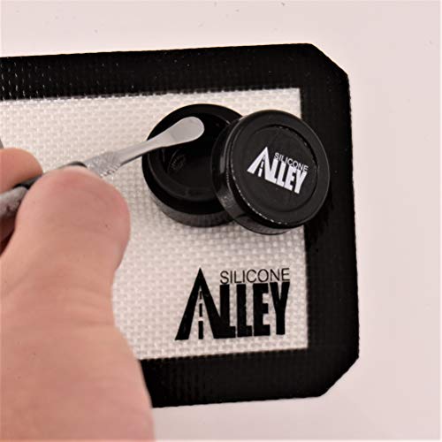 SILICONE ALLEY Herb & Spice Processing [PREP KIT] - Grinder (1) Nonstick Mat (1) Pick Tool (1) + Pollen Press [Aluminum] (1) - Thumbnail 4