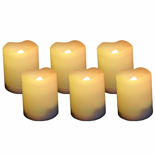 Ecogecko 87111 indoor/outdoor votive flameless led candles with t…