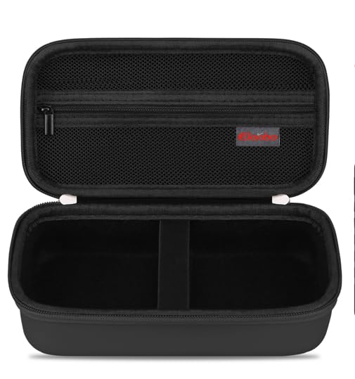 Elonbo Carrying Case Compatible with Asthma Inhaler Spacer for Kids and Adults, Ventolin Masks Inhaler Spacer Holder, Asthma Travel Organize Bag, Black (CASE ONLY!)