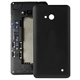 LOPURS Frosted Surface Plastic Back Housing Cover Replacement for Microsoft Lumia 640(Black)