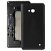 LOPURS Frosted Surface Plastic Back Housing Cover Replacement for Microsoft Lumia 640(Black)